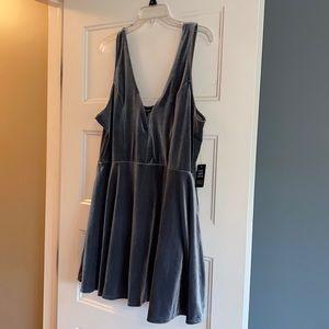 Express Velvet Romper Dress